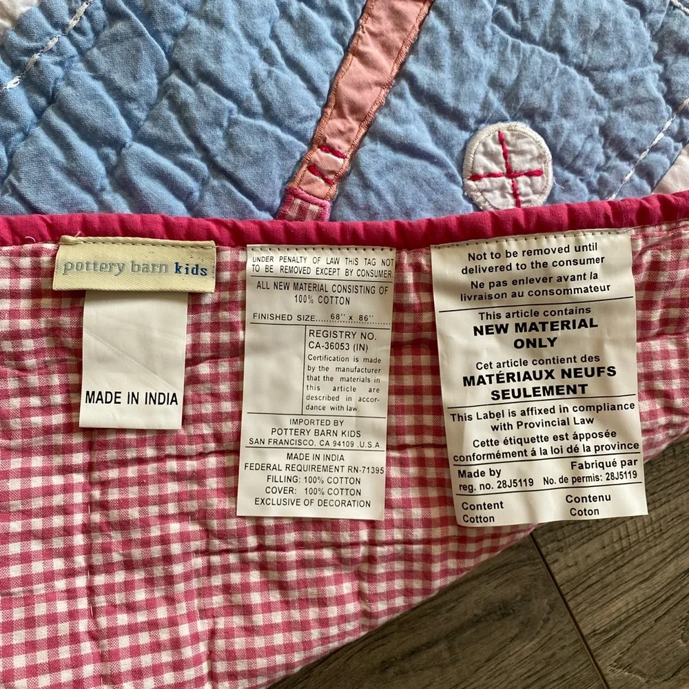 New! Pottery Barn Kids “Sporty” Twin Quilt - Picture 6 of 10